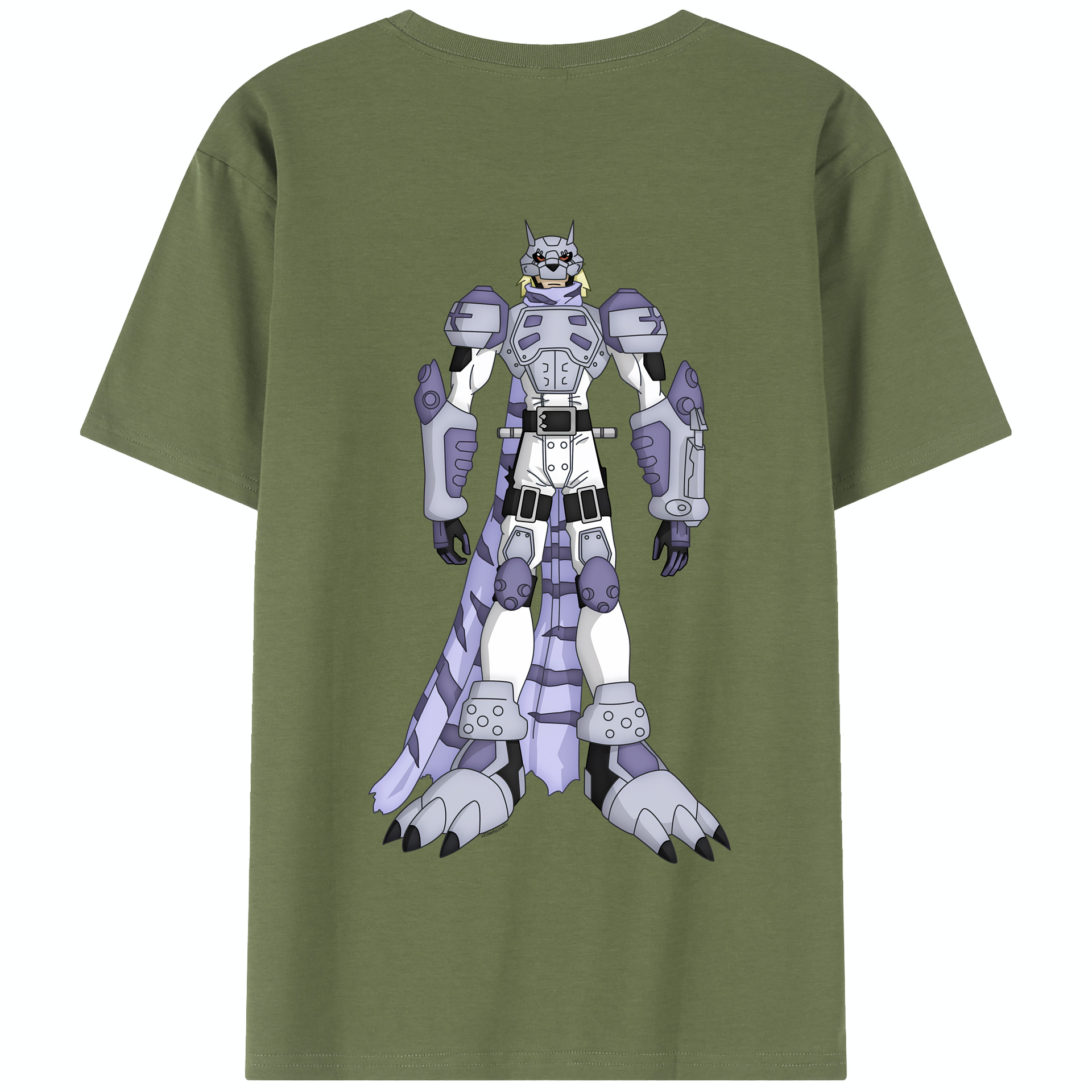 （画像用） Digimon デジタルモンスター/デジモン 綿100％半袖Tシャツ（背面プリント）